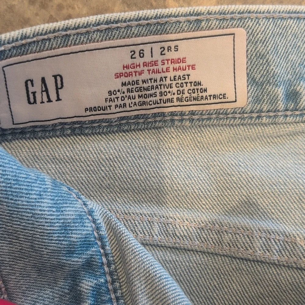 Gap High Rise Stride Wide Leg Jeans - Picture 3 of 5